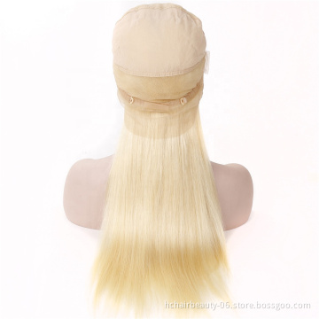 High Quality Virgin Hair 613 Full Lace Wig Human Hair Wholesale 613 Honey Blonde Long Straight Human Hair Lace Wigs